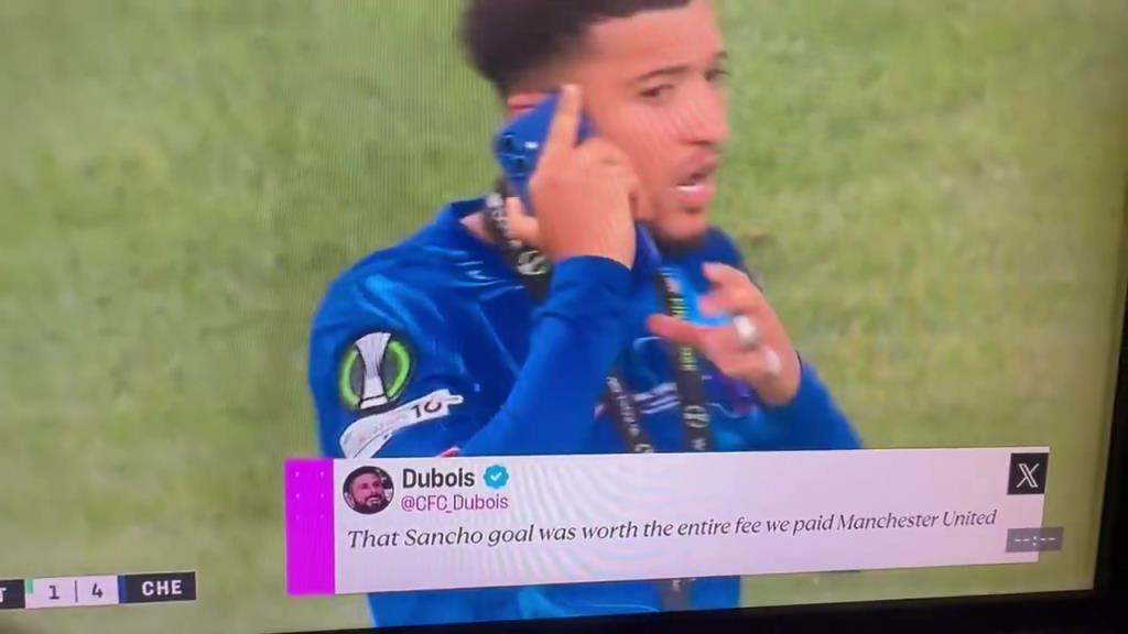 直接攤牌！桑喬賽后在場上煲電話粥，大聲說自己不回曼聯(lián)